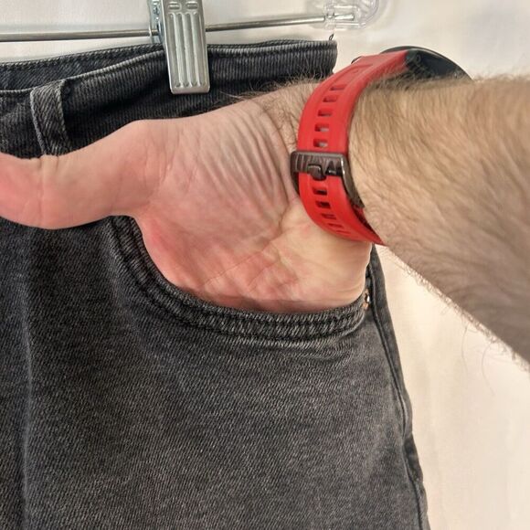 We the Free Jeans Womens 31 Grey Denim Button Fly High Rise Pockets Cotton Blend - Picture 6 of 13